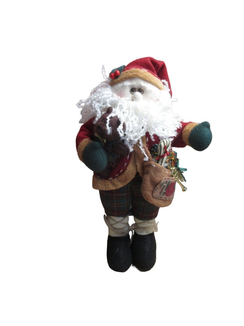 17" Whimsical Standing Decorative Christmas Santa
